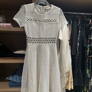 Elegant White Lace Dress